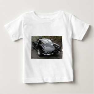 Black Split Window Classic Corvette Baby T-Shirt