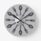Black Spoons and Forks Wall Clock