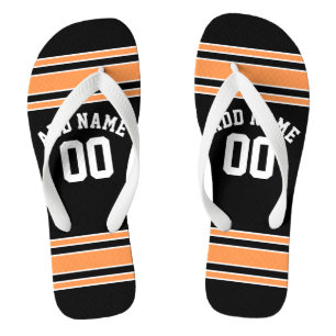 Black Sports Jersey Custom Name Number Thongs