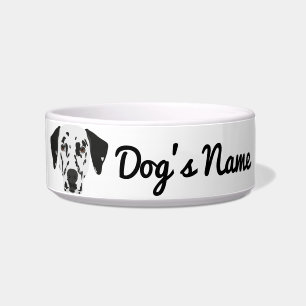 Black-Spotted Dalmatian Dog Bowl