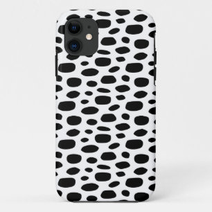 Black spotty background iPhone 11 case