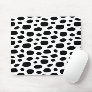Black spotty background mouse pad