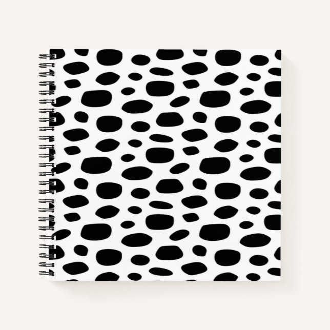 Black spotty background notebook (Front)
