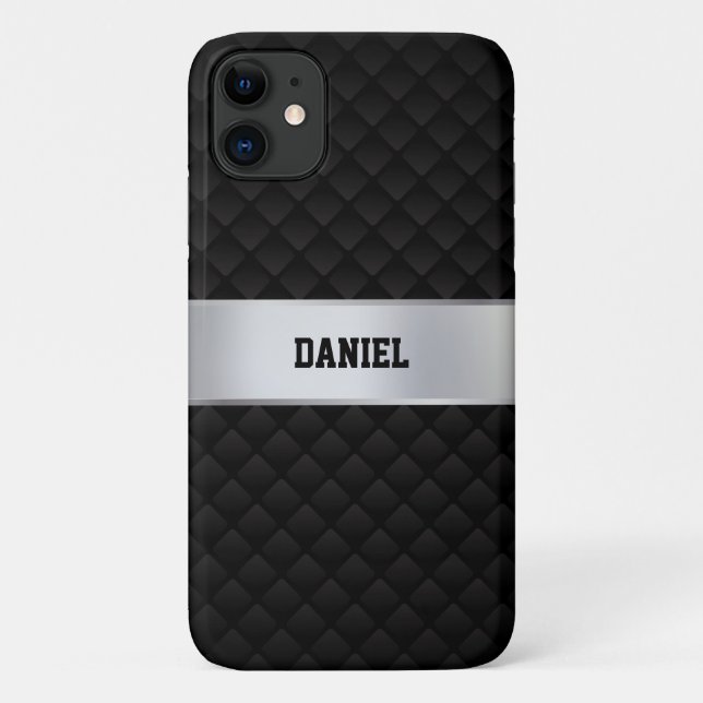 Black Square Case-Mate iPhone Case (Back)