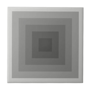 Black Square Geometric Tile