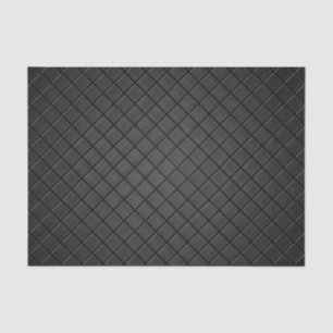 Black square grid pattern tissue paper