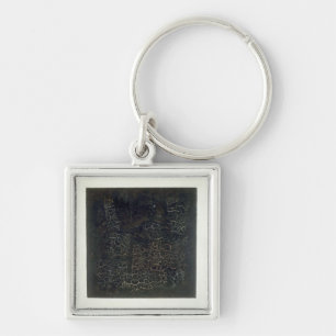 Black Square Key Ring