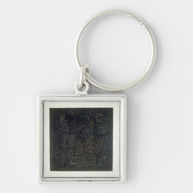 Black Square Key Ring (Front)