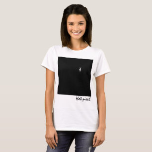Black Square with a ballerina hot pixel funny T-Shirt