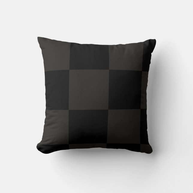 Black Squares Cushion (Front)