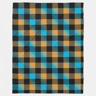 Black Squares  Fleece Blanket