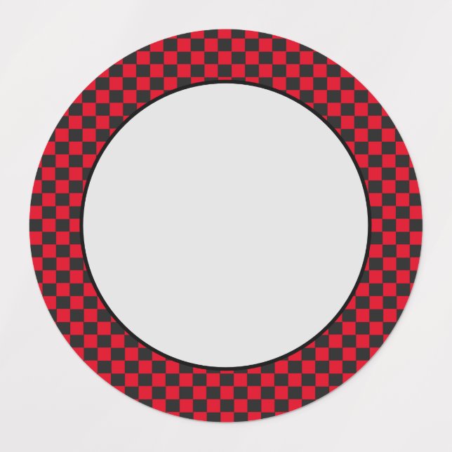 Black Squares Red Ladybug Colors Beetle (Design 1)