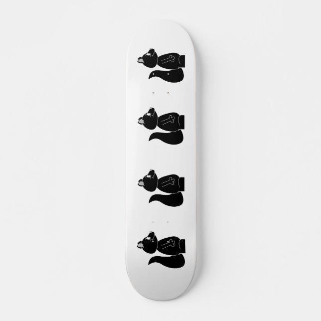 Black Squirrel. Skateboard (Front)