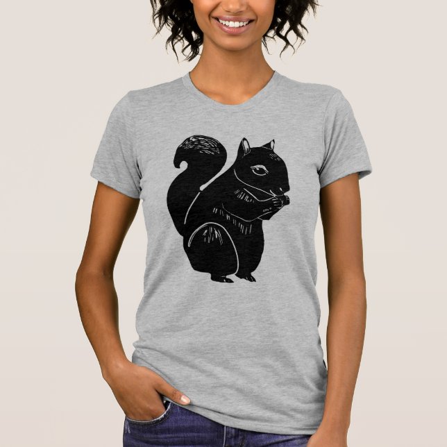 Black Squirrel Women's Scoop Neck T-Shirt (Front)