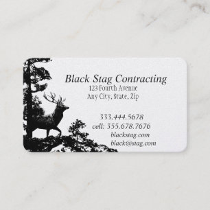 Black Stag Handyman Custom Business Cards