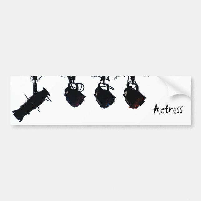 Black Stage Light Silhouettes Digital Camera Bumper Sticker (Front)