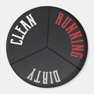 Black Stainless Dishwasher Clean Dirty Running Magnet