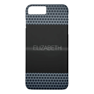 Black Stainless Steel Metal Look iPhone 8 Plus/7 Plus Case