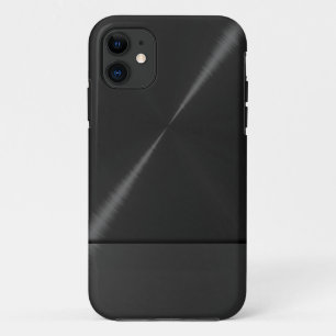 Black Stainless Steel Metallic iPhone 11 Case