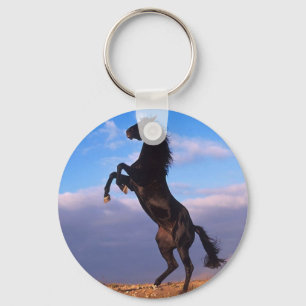 Black Stallion Key Ring