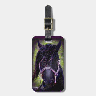 Black Stallion Luggage Tag