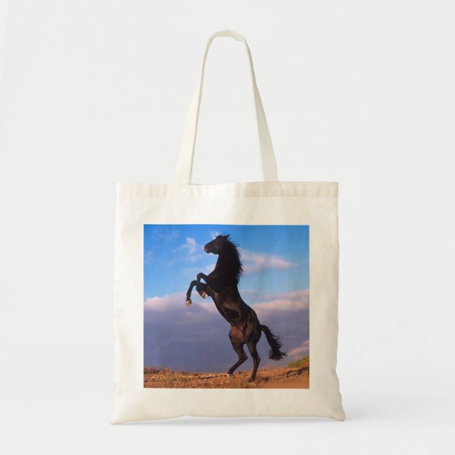 Black Stallion Tote Bag (Front)