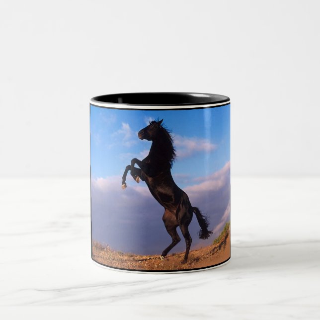Black Stallion Two-Tone Coffee Mug (Center)