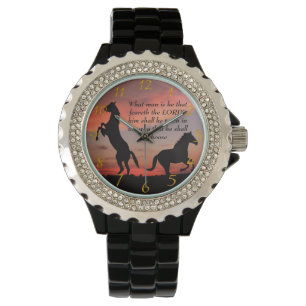 Black Stallone silhouette Watch