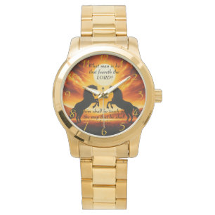 Black Stallone silhouette Watch