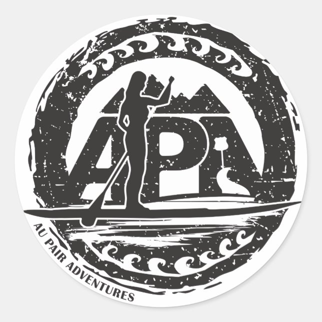 Black Stamp Sticker (Front)