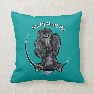 Black Standard Poodle IAAM Cushion