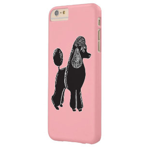 Black Standard Poodle Pink iPhone 6/6s Plus Case