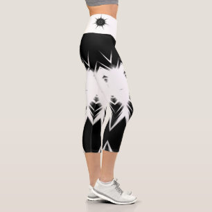 black star capri leggings