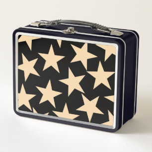 Black Star Celestial Stylish Food Storage Solution Metal Lunch Box