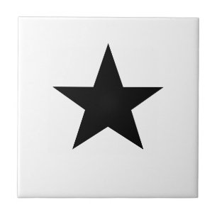 Black Star Ceramic Tile