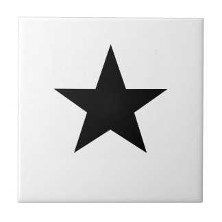 Black Star Ceramic Tile