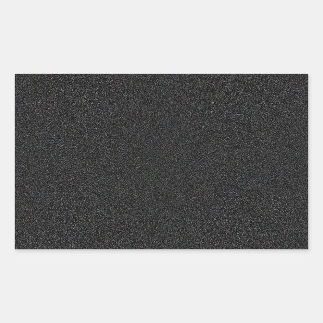 Black Star Dust Rectangular Sticker (Front)