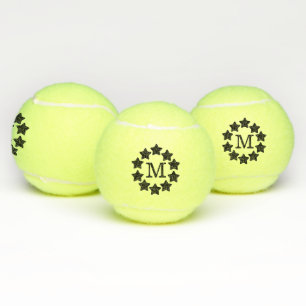 Black Star Frame Monogrammed Tennis Balls