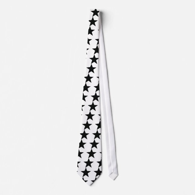 black star icon tie (Front)