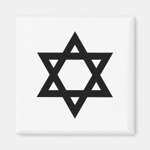 Black Star of David Magnet