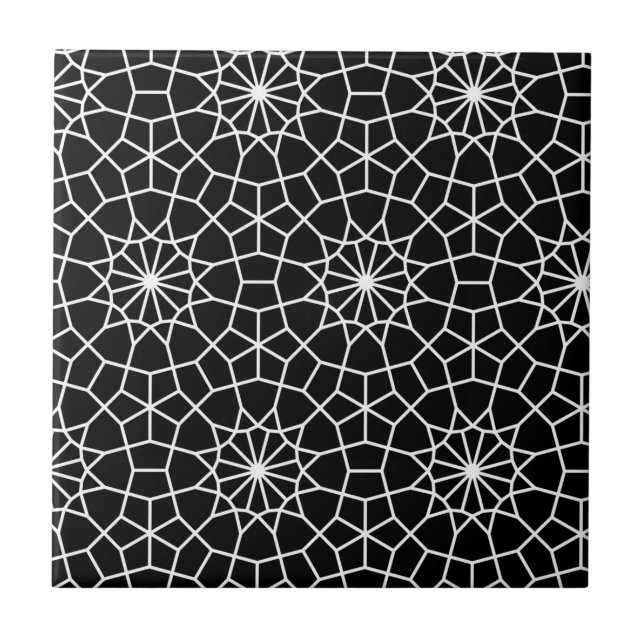 black star pattern art vintage tiles (Front)