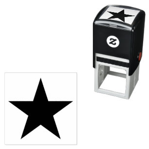 black Star Self-Inking Stamp