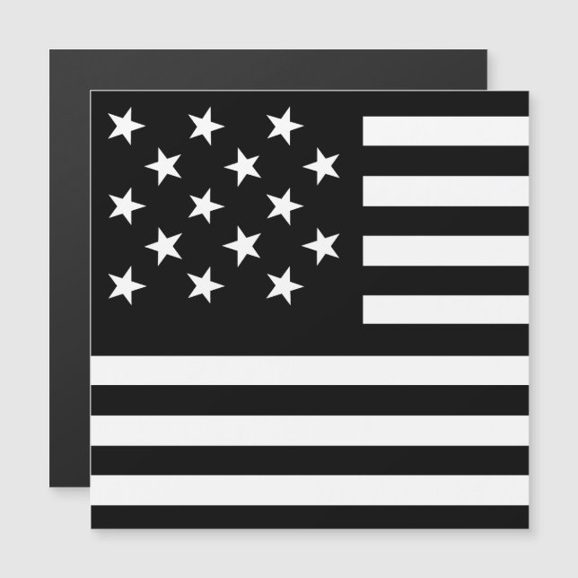 Black Star-Spangled Banner America Flag (Front/Back)
