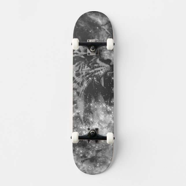 Black Star Tiger Skateboard (Front)