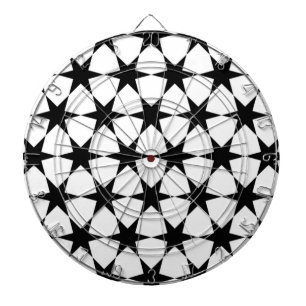 BLACK STARS DARTBOARD