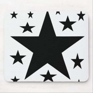 Black Stars mouse pad