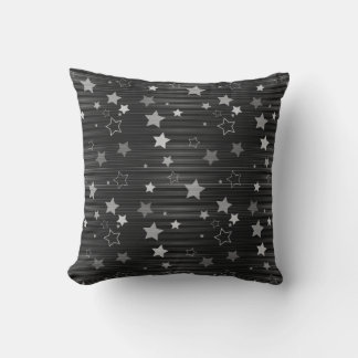 Black Stars Pattern Cushion