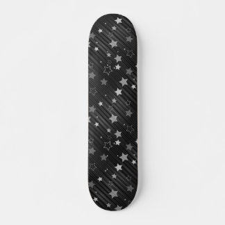 Black Stars Pattern Skateboard