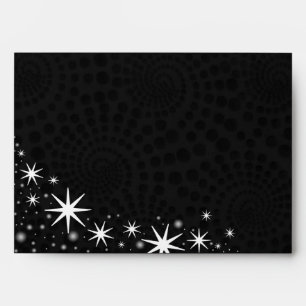 Black Stars Quinceañera A-7 Envelopes