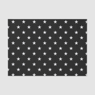 Black Stars Tissue Paper